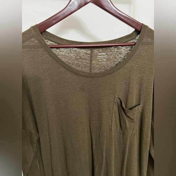 Old Navy Army Green Long Sleeve Shirt - Size 2X - Picture 2 of 4